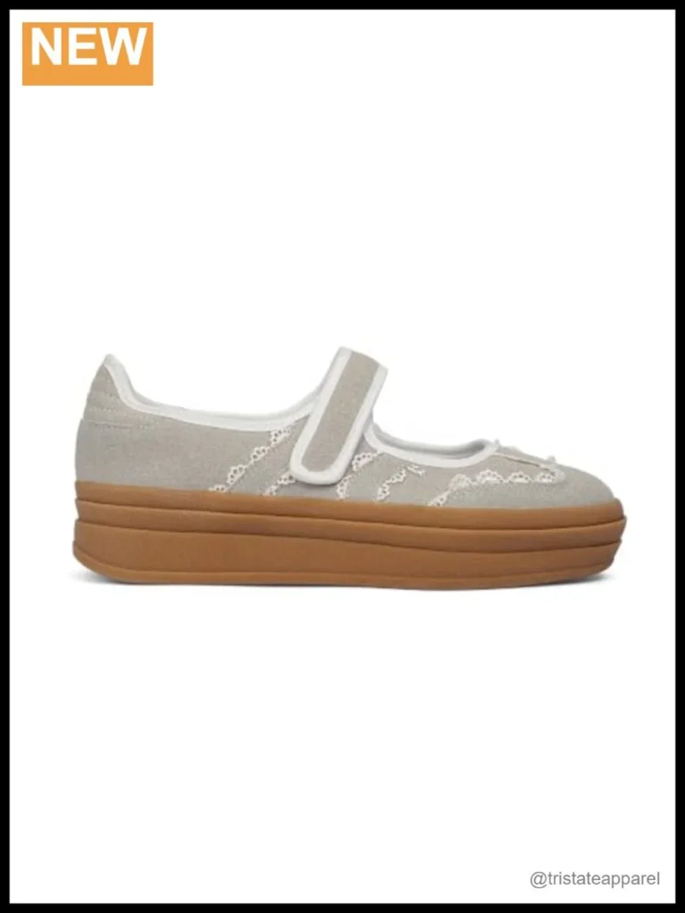 Retro Platform Mary Jane Sneakers for Women Slip on Walking Flats Hook and Loop